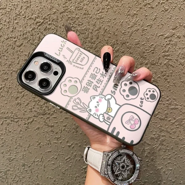 sg-11134201-7rdyi-mdb61pnbyh4w94.webp Cute Cat Get Rich Casing for iPhone Border Print AllInclusive Fullcover