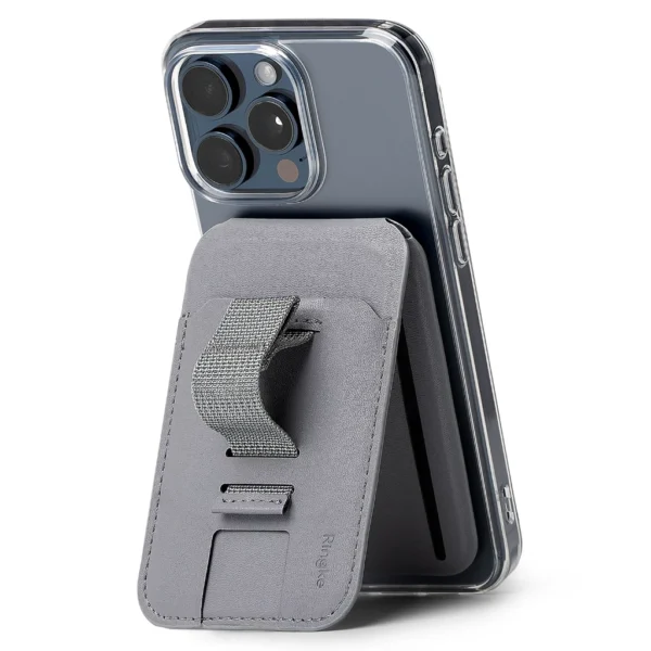 Stand Grip Wallet Magnetic Card Holder for Smartphones and Other Accessories