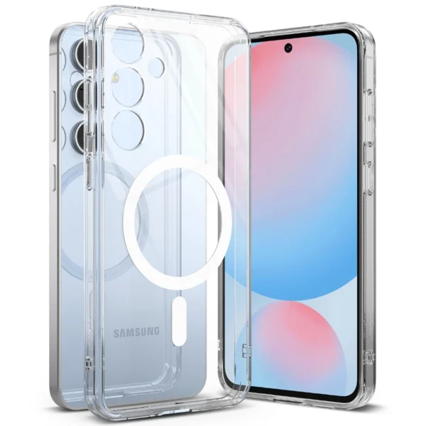 Fusion Magnetic for Galaxy S24 FE Clear Scratch Resistant Protective Cover Case